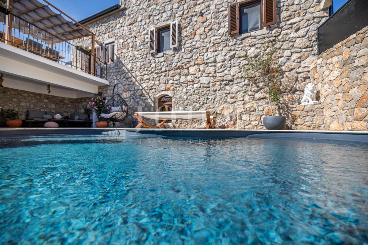 Luxury stone villa with pool, Vrbnik - island of Krk