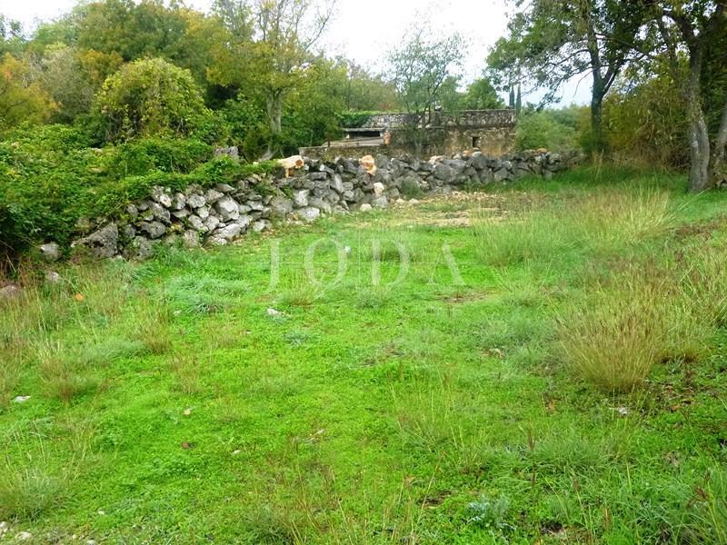 Semi-detached stone house, partially renovated