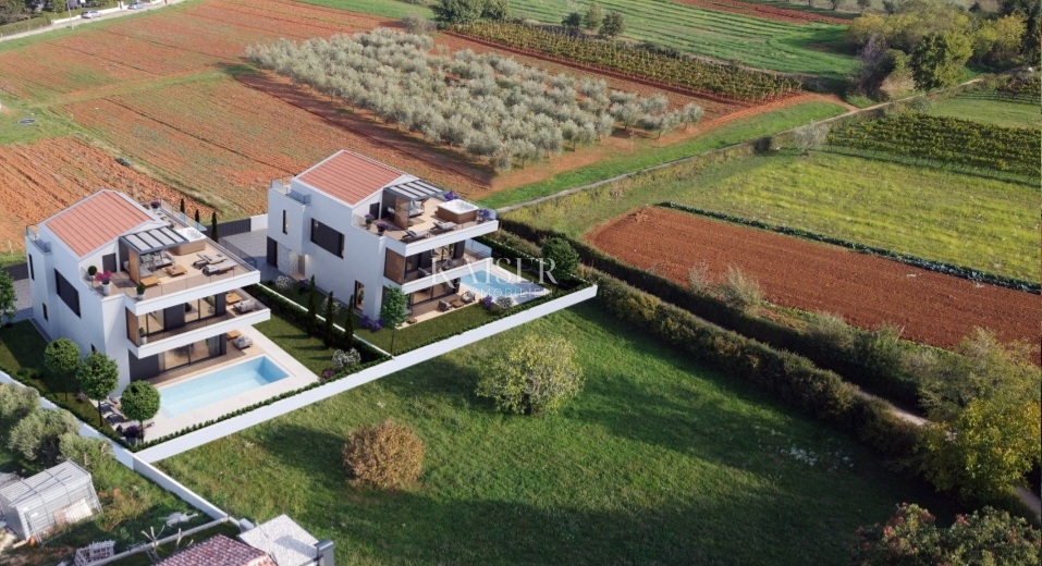 Istria, Parenzo - 4 km, villa con terrazza sul tetto e piscina