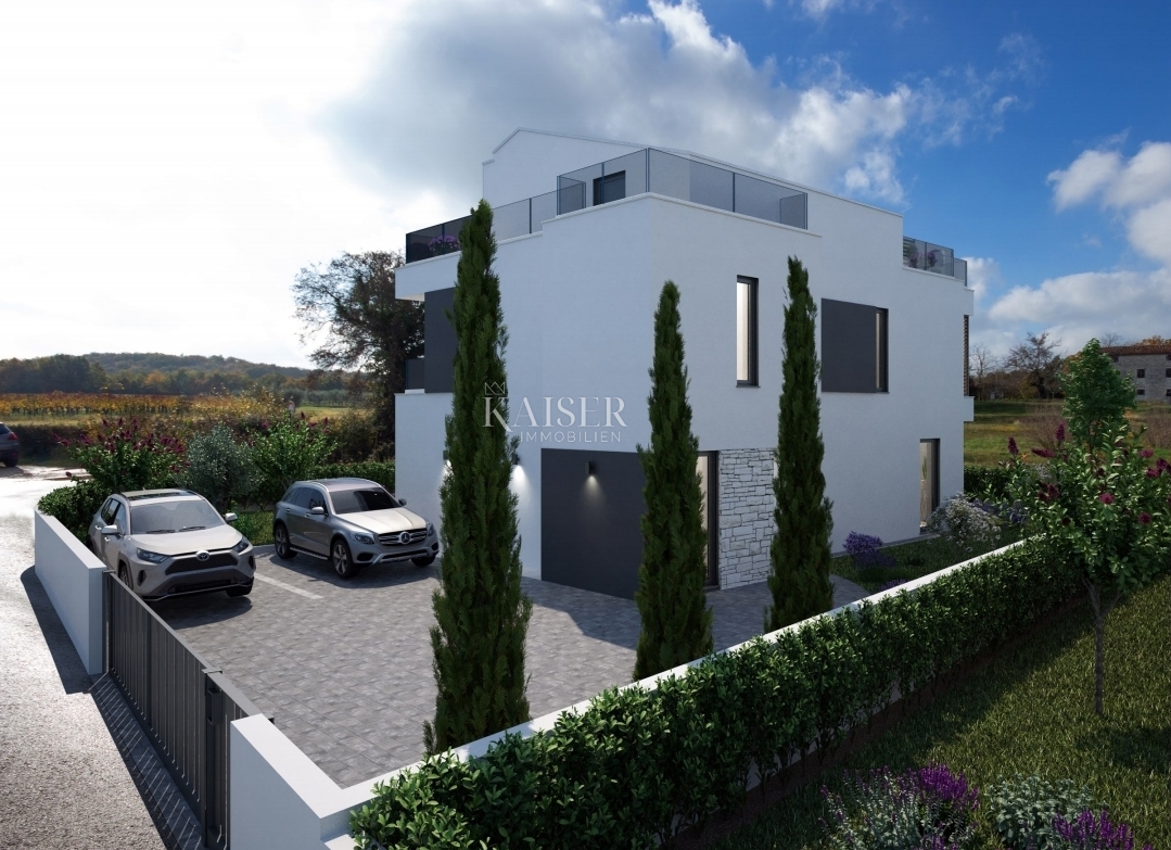Istria, Parenzo - 4 km, villa con terrazza sul tetto e piscina