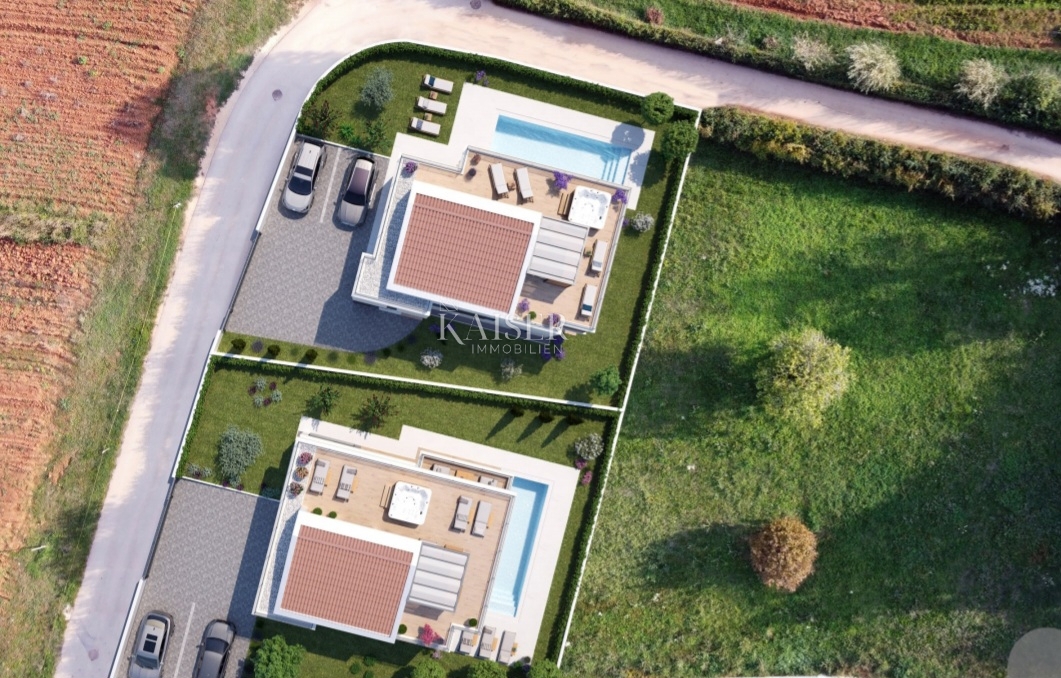 Istria, Parenzo - 4 km, villa con terrazza sul tetto e piscina