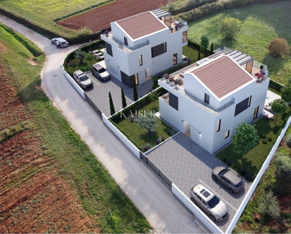Istria, Parenzo - 4 km, villa con terrazza sul tetto e piscina