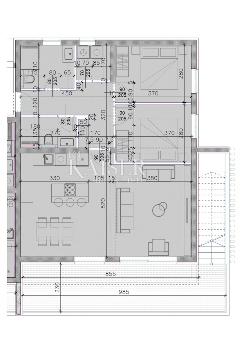 Appartamento Sukošan, 122,92m2