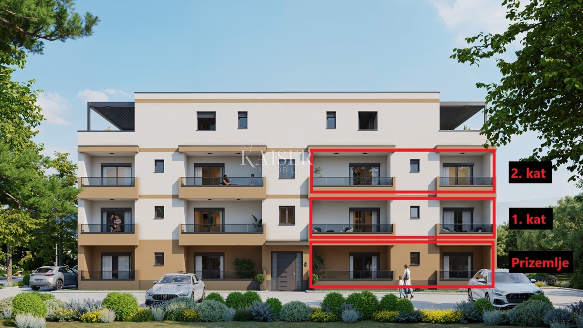 Zona Parenzo, Istria - appartamento 70m2 in un nuovo edificio con ascensore 