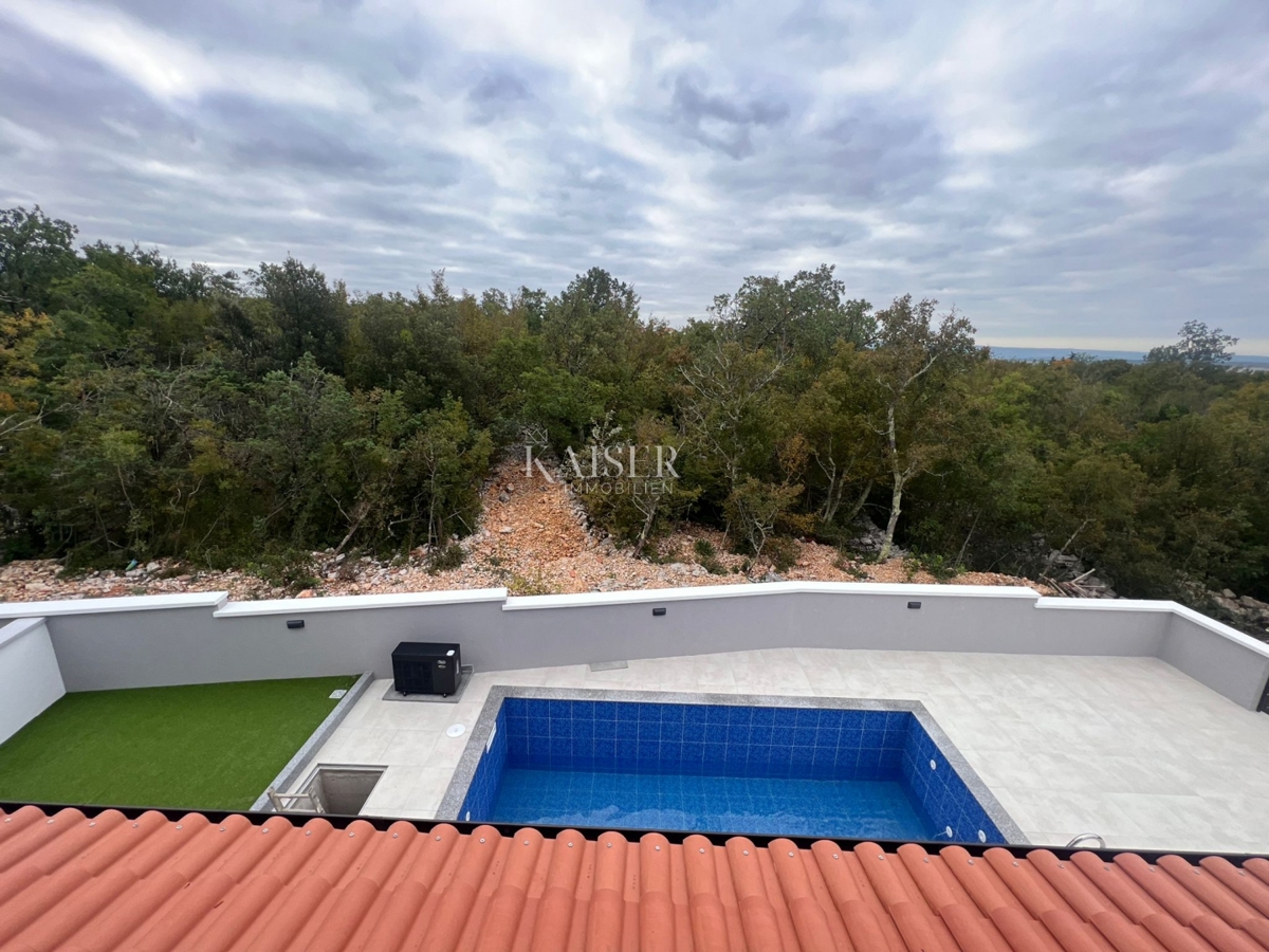 Crikvenica, Jadranovo - casa con piscina