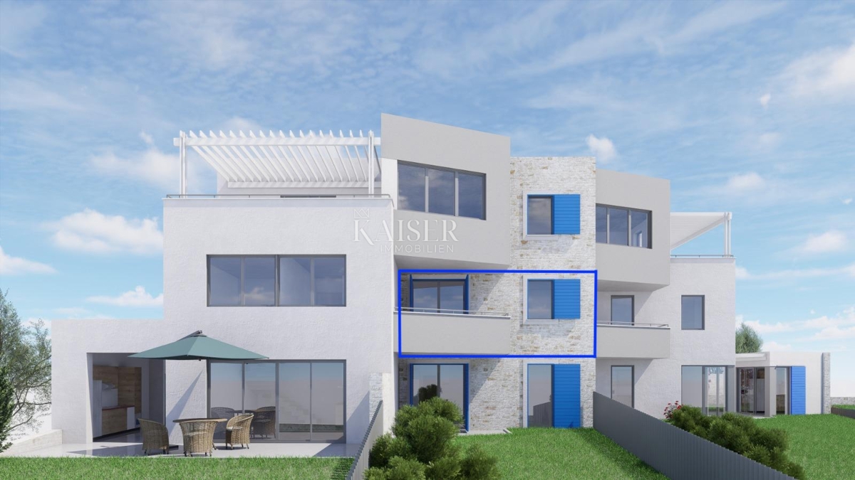 Novi Vinodolski - Appartamento su due piani in una nuova costruzione a 250 m dalla spiaggia (S4)