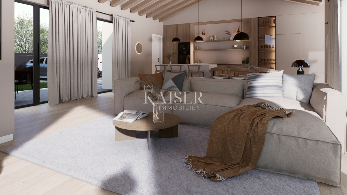 Istria - Parenzo, progetto villa con permesso di costruire