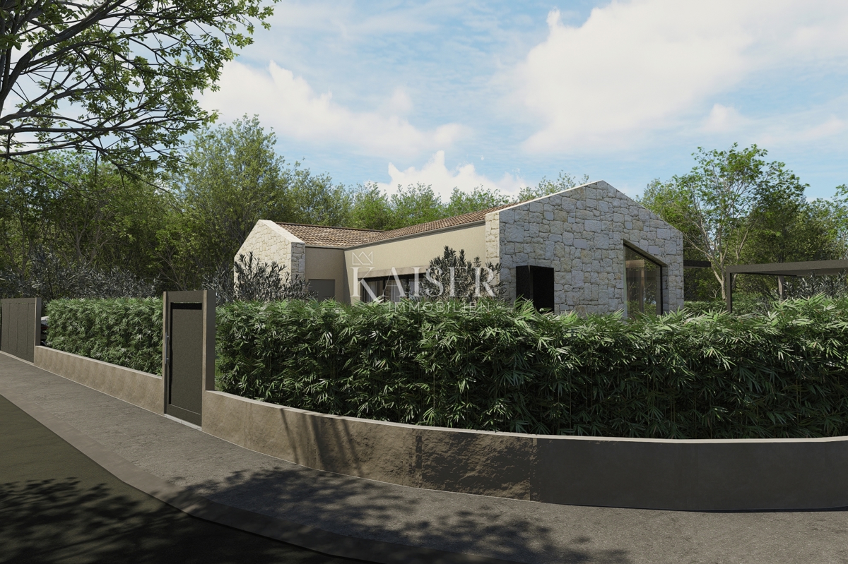 Istria - Parenzo, progetto villa con permesso di costruire