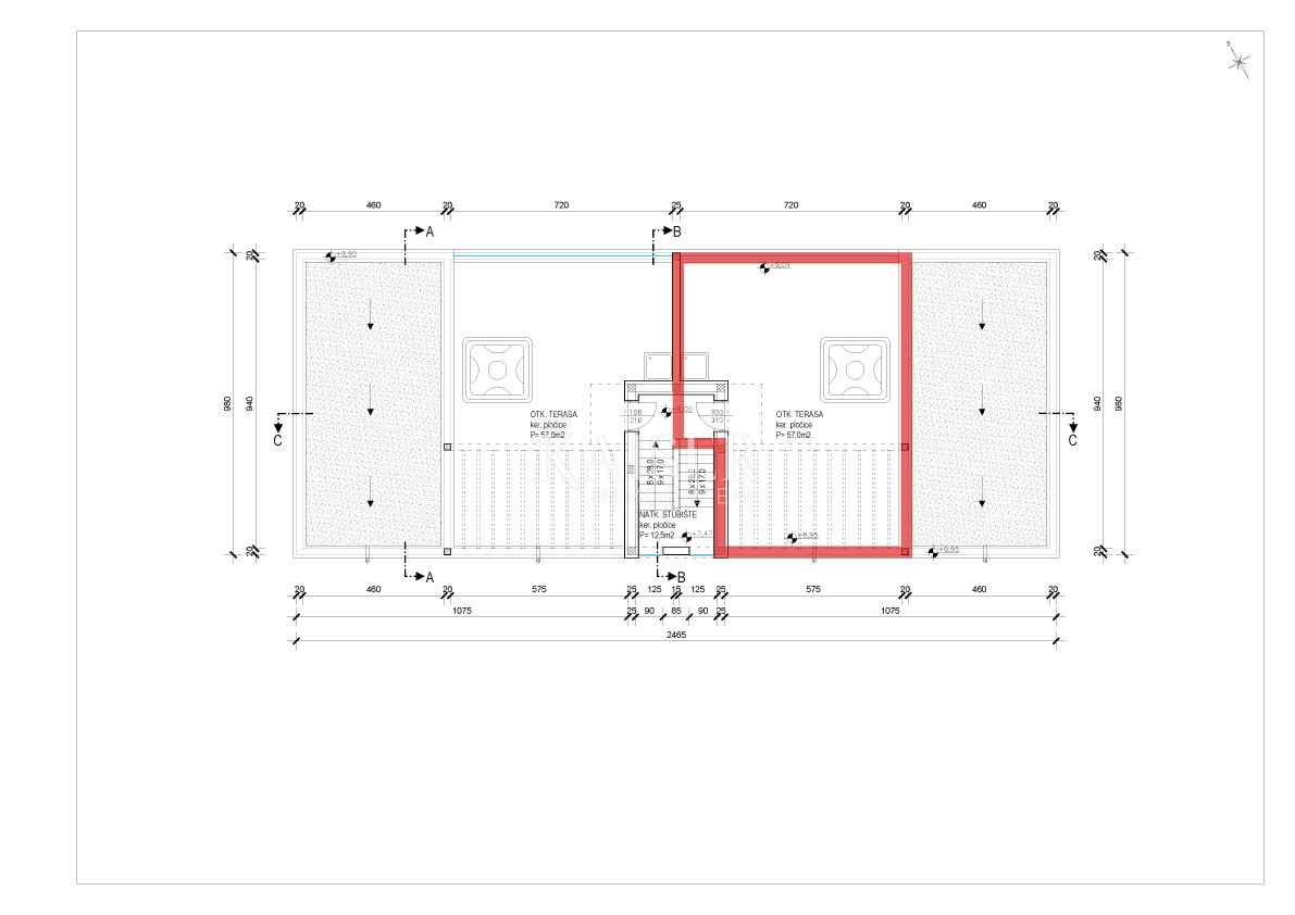 Appartamento Sabunike, Privlaka, 156,10m2