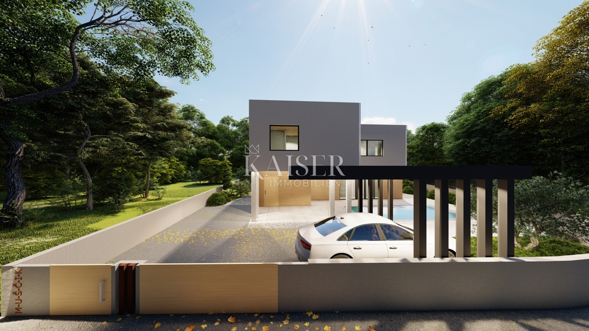 Istria, Pomer - casa 170m2 in fase di costruzione, a 100m dal mare