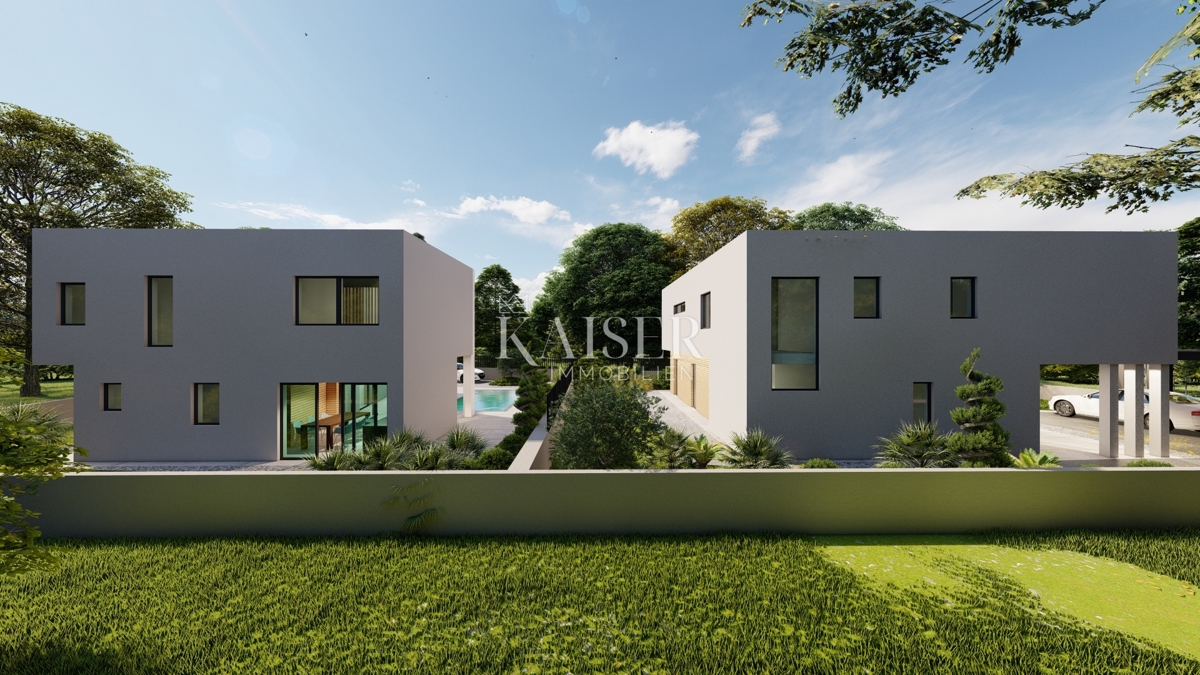 Istria, Pomer - casa 170m2 in fase di costruzione, a 100m dal mare