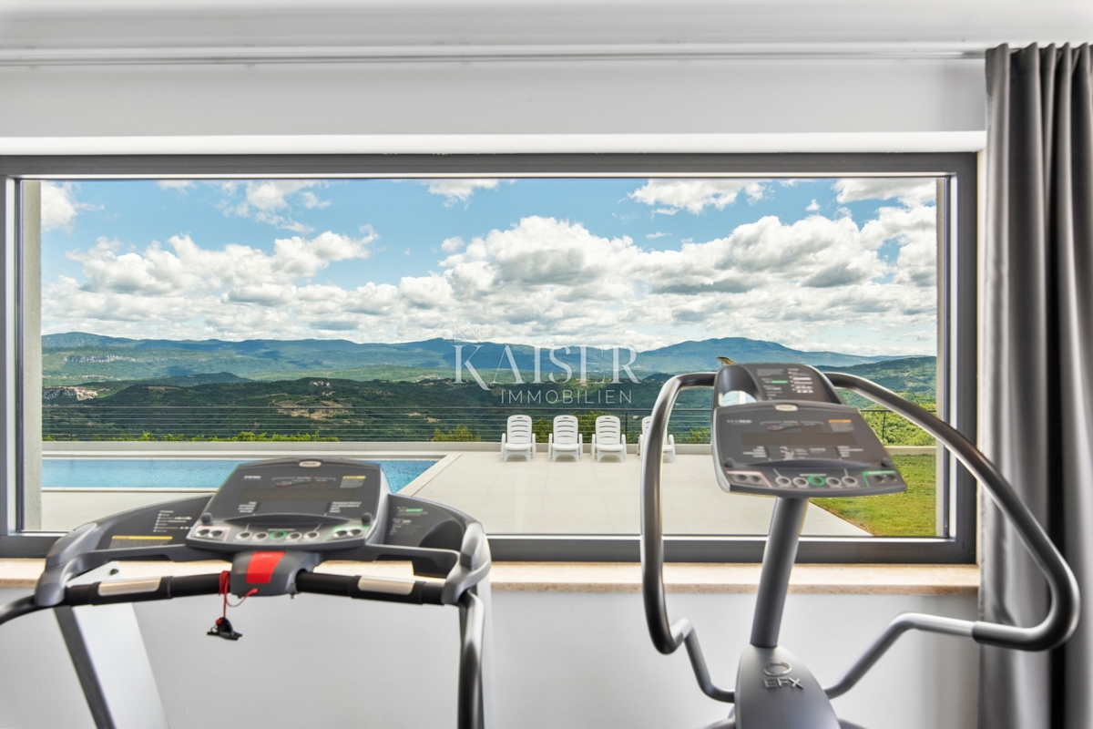 Istria, Buzet - villa di lusso, 210m2, con vista unica
