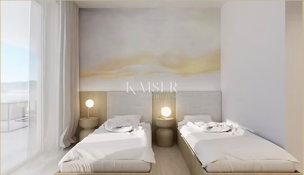 Zara – Zaton | Attico esclusivo con ascensore privato e oasi sul tetto in prima fila sul mare