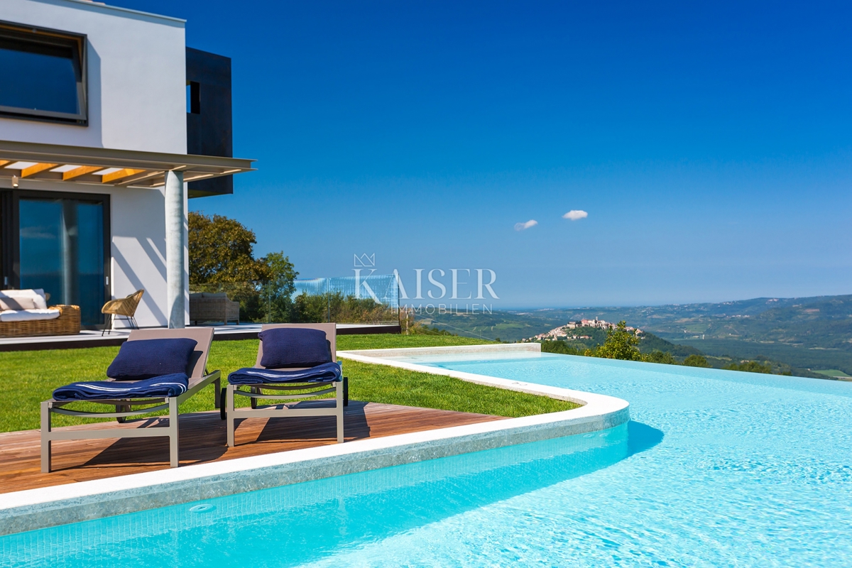 Istria, Montona - villa esclusiva con splendida vista panoramica