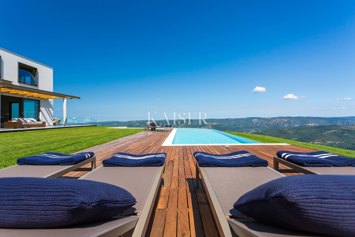 Istria, Montona - villa esclusiva con splendida vista panoramica