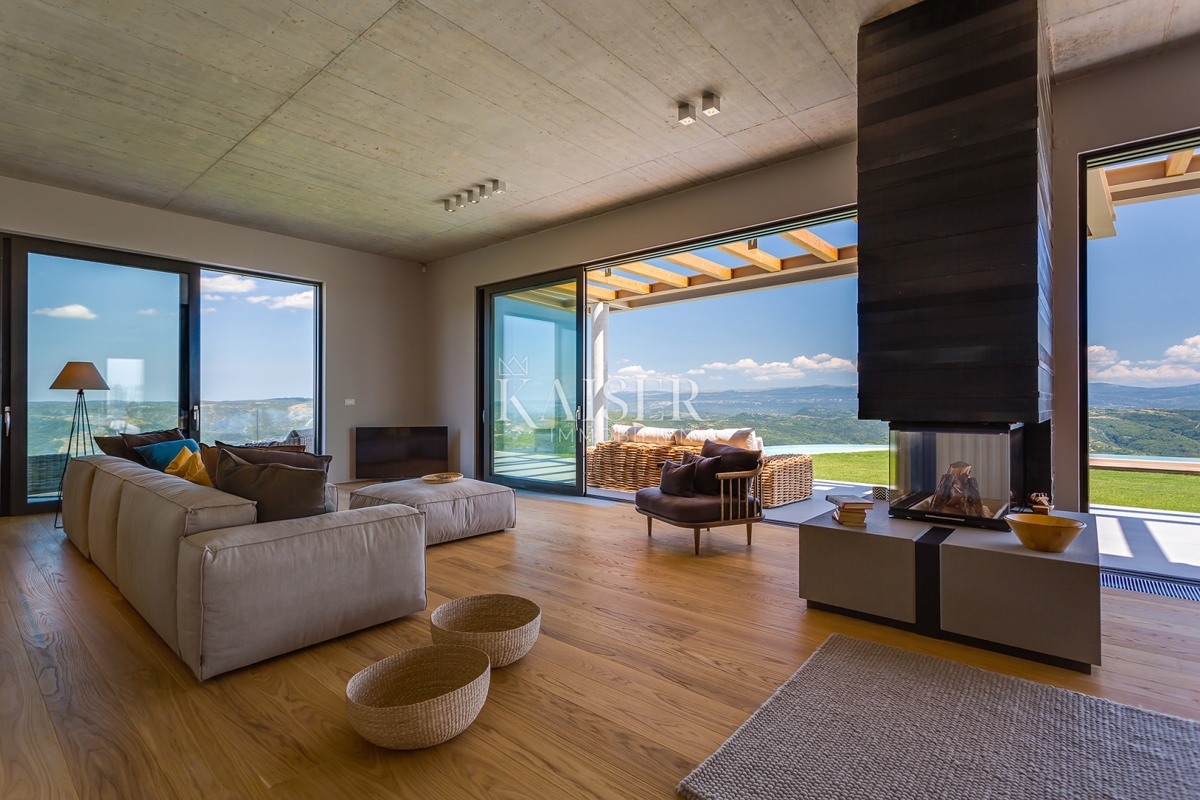 Istria, Montona - villa esclusiva con splendida vista panoramica
