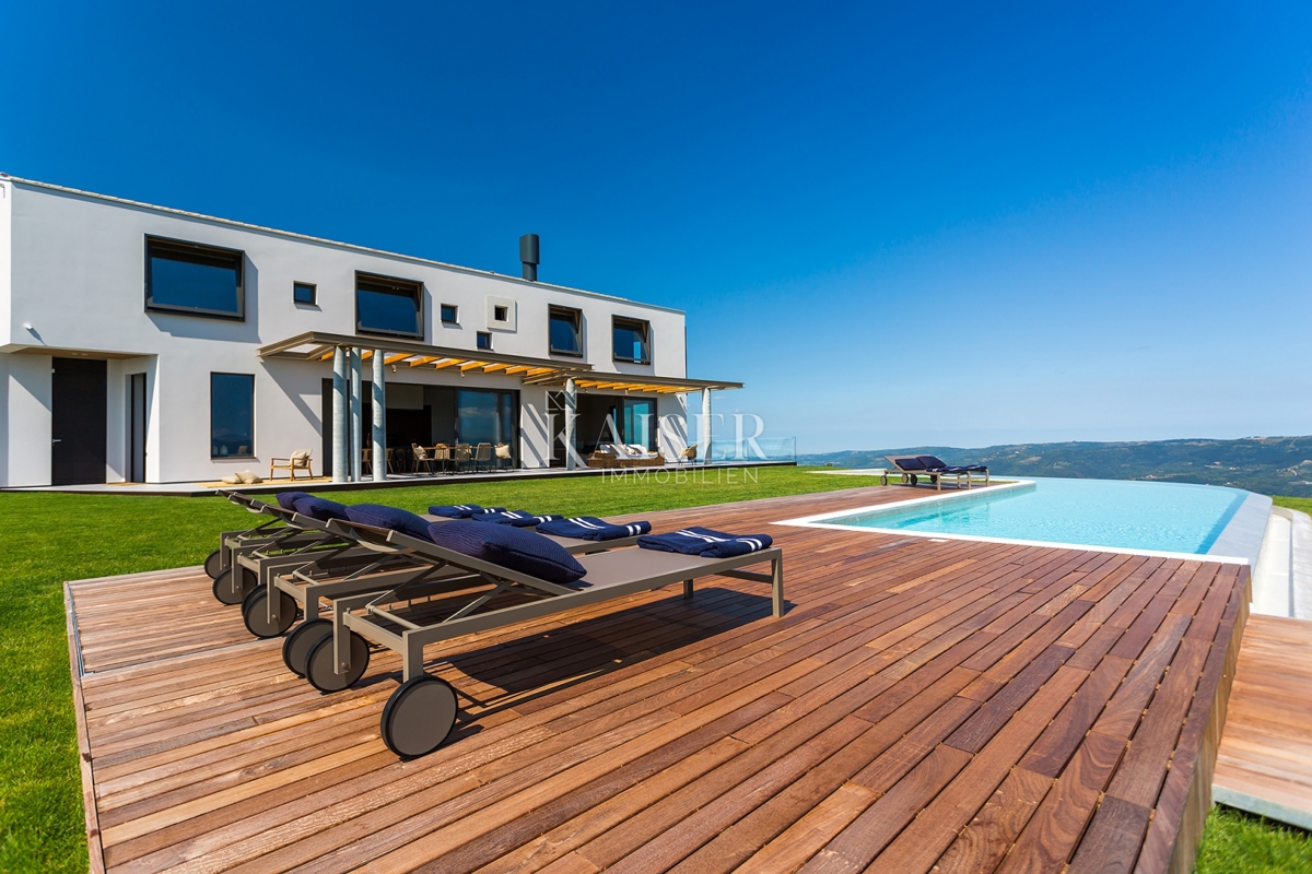 Istria, Montona - villa esclusiva con splendida vista panoramica