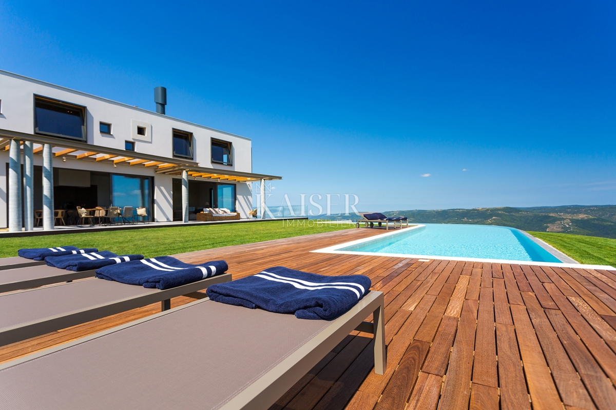 Istria, Montona - villa esclusiva con splendida vista panoramica