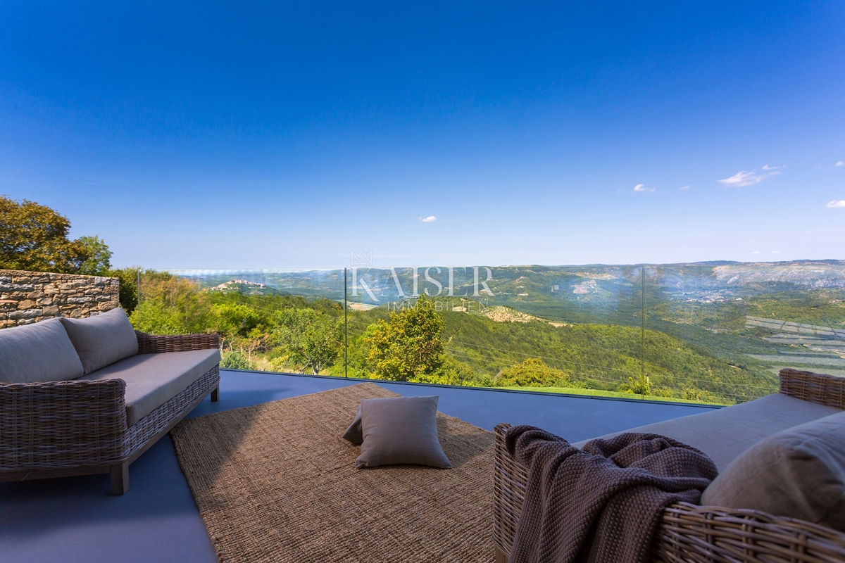 Istria, Montona - villa esclusiva con splendida vista panoramica