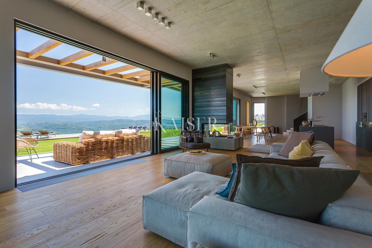 Istria, Montona - villa esclusiva con splendida vista panoramica