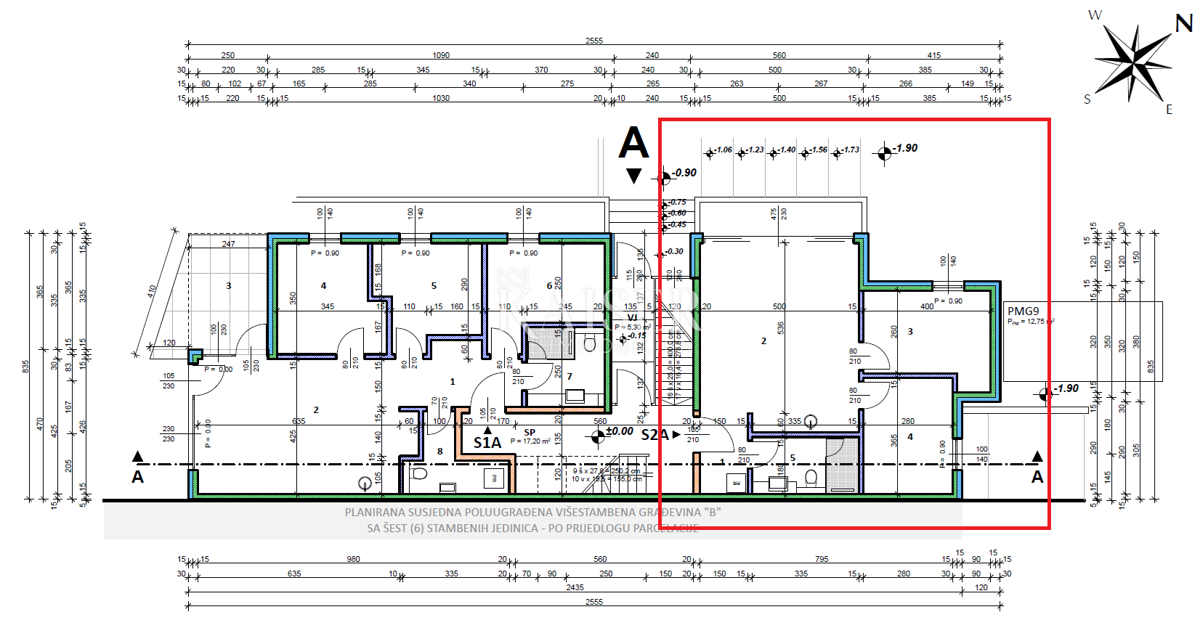 Istria, zona di Umago - appartamento 68m2; vista mare, a 500m dal mare