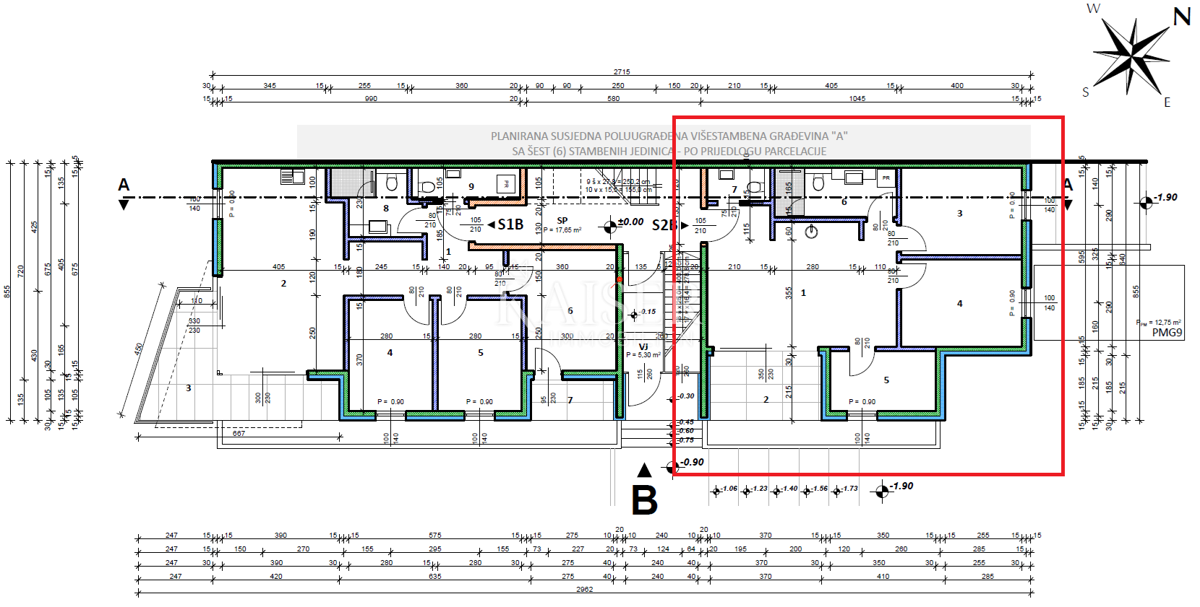 Istria, zona di Umago - appartamento 68m2; vista mare, a 500m dal mare