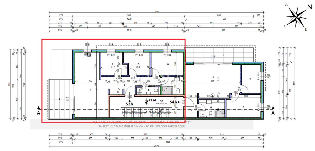 Istria, zona di Umago - appartamento 68m2; vista mare, a 500m dal mare