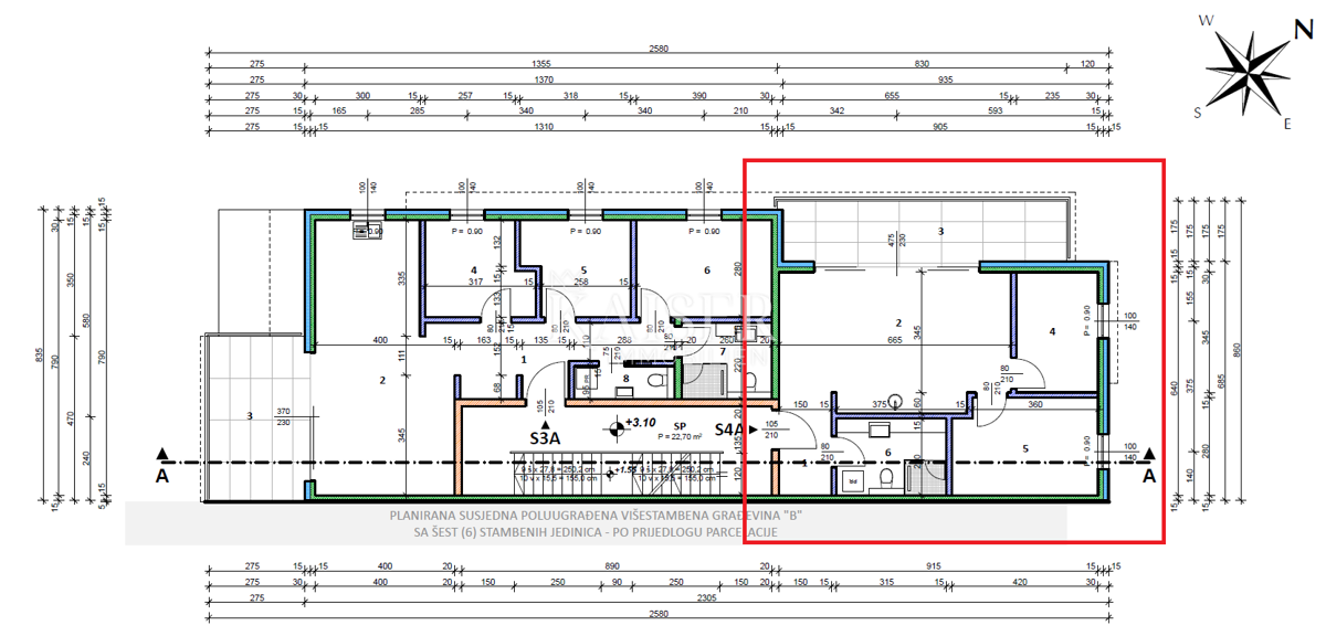 Istria, zona di Umago - appartamento 68m2; vista mare, a 500m dal mare