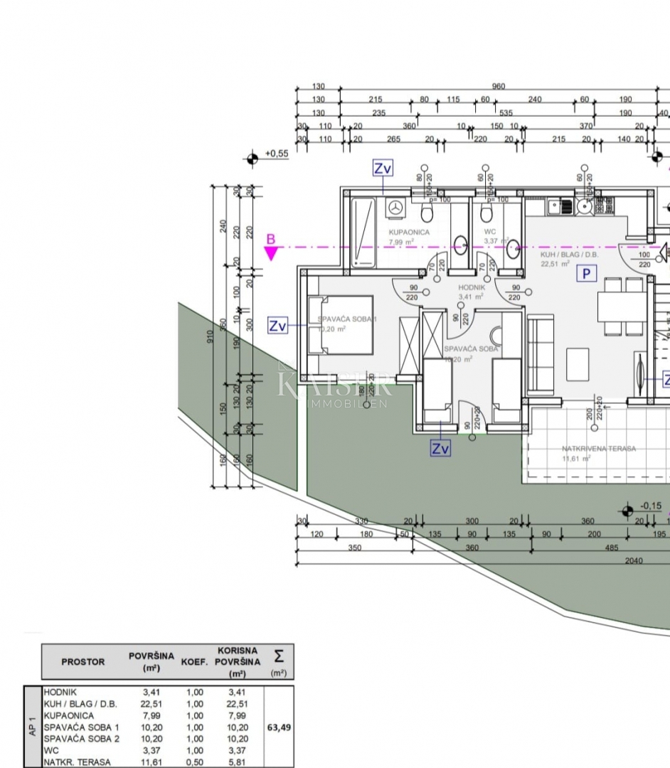 ŠIBENIK, GREBAŠTICA – APPARTAMENTO ESCLUSIVO IN UN NUOVO EDIFICIO DI LUSSO