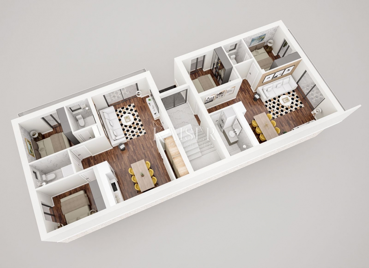 Istria, Umago, appartamento in un nuovo edificio, piano terra, 66,45 m2