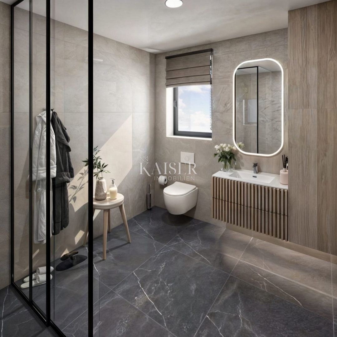 Istria, Verteneglio, moderna casa bifamiliare con piscina