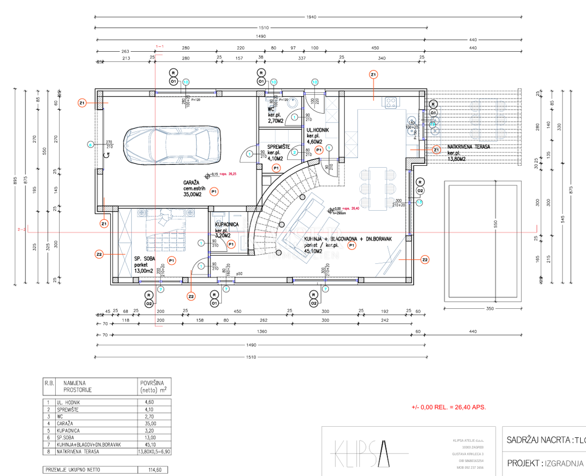 Vodice - Moderna villa a due piani con garage e ampie terrazze