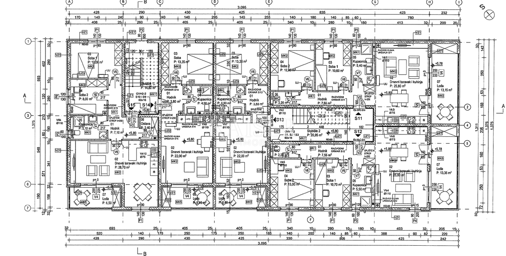 Dražice, nuova costruzione - appartamento 50,45 m2, 1 camera da letto + soggiorno