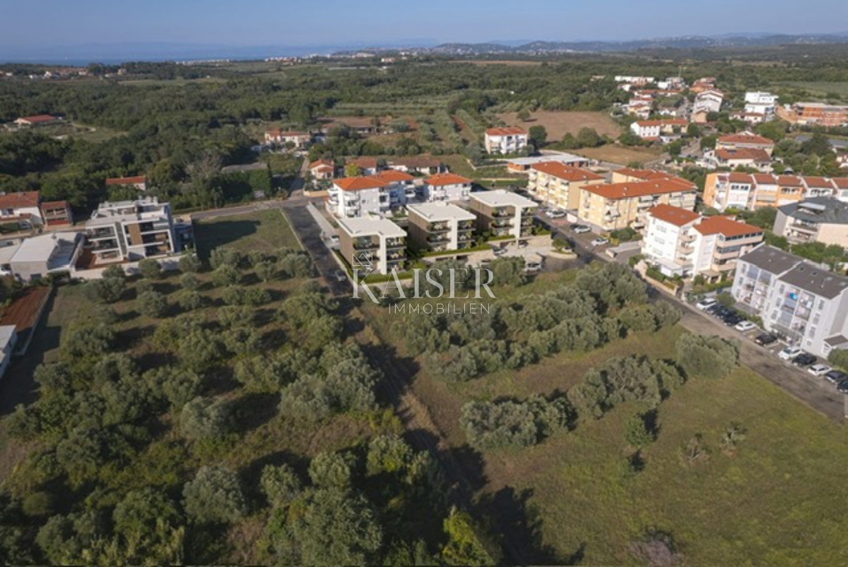 Istria, Umago, dintorni - appartamento, nuova costruzione, 1 piano, 70m2, 300m dal mare, vista mare