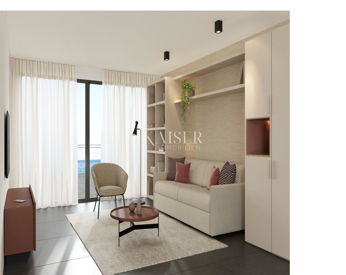 Istria, Umago, dintorni - appartamento, nuova costruzione, 1 piano, 70m2, 300m dal mare, vista mare