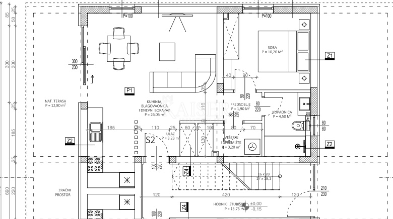 Zara – Privlaka | Appartamento al piano terra con giardino e vista mare