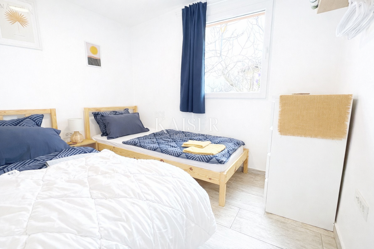 Opatija, Brseč - casa con giardino in centro, 57 m2