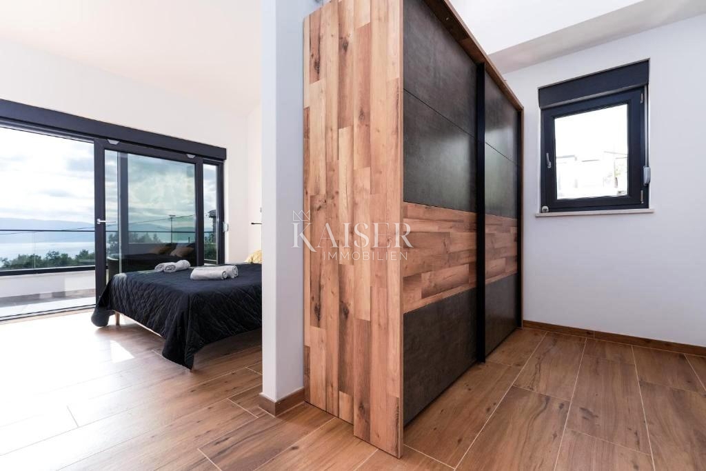 Krk, Risika - moderna casa bifamiliare, 150 m2, vista mare