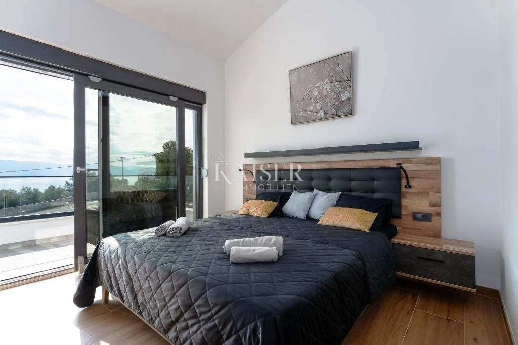 Krk, Risika - moderna casa bifamiliare, 150 m2, vista mare