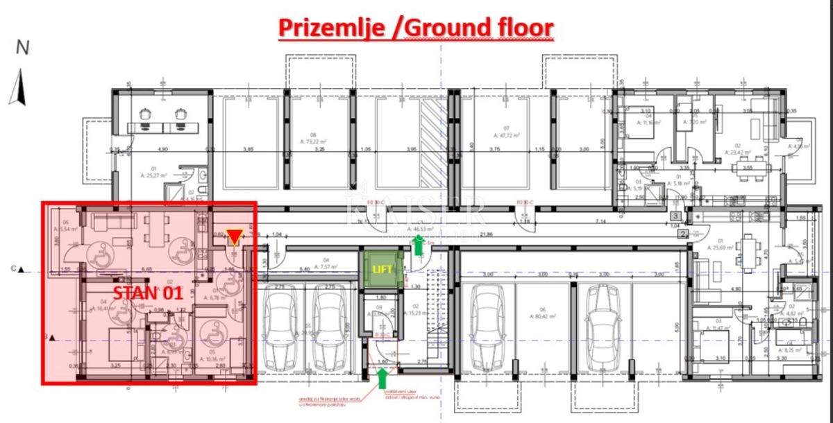 Istria, Pola - moderno appartamento con due camere da letto di 75 m2 in un nuovo edificio