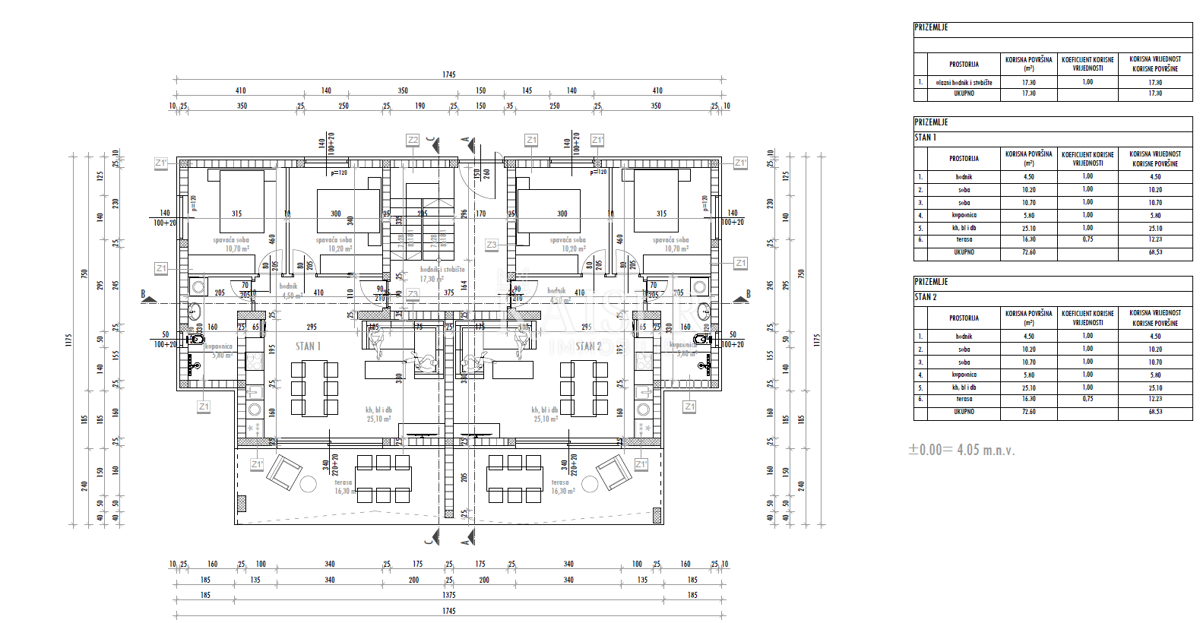 Appartamento Sukošan, 91,95m2
