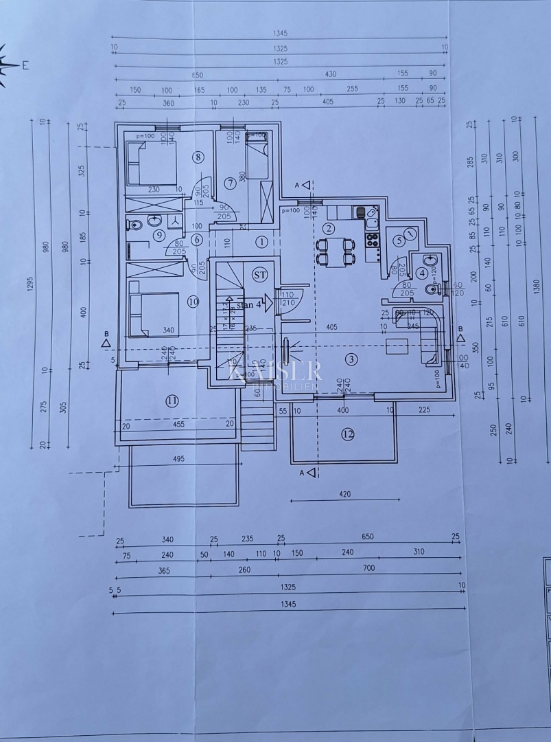 Appartamento Podmurvice, Rijeka, 114m2