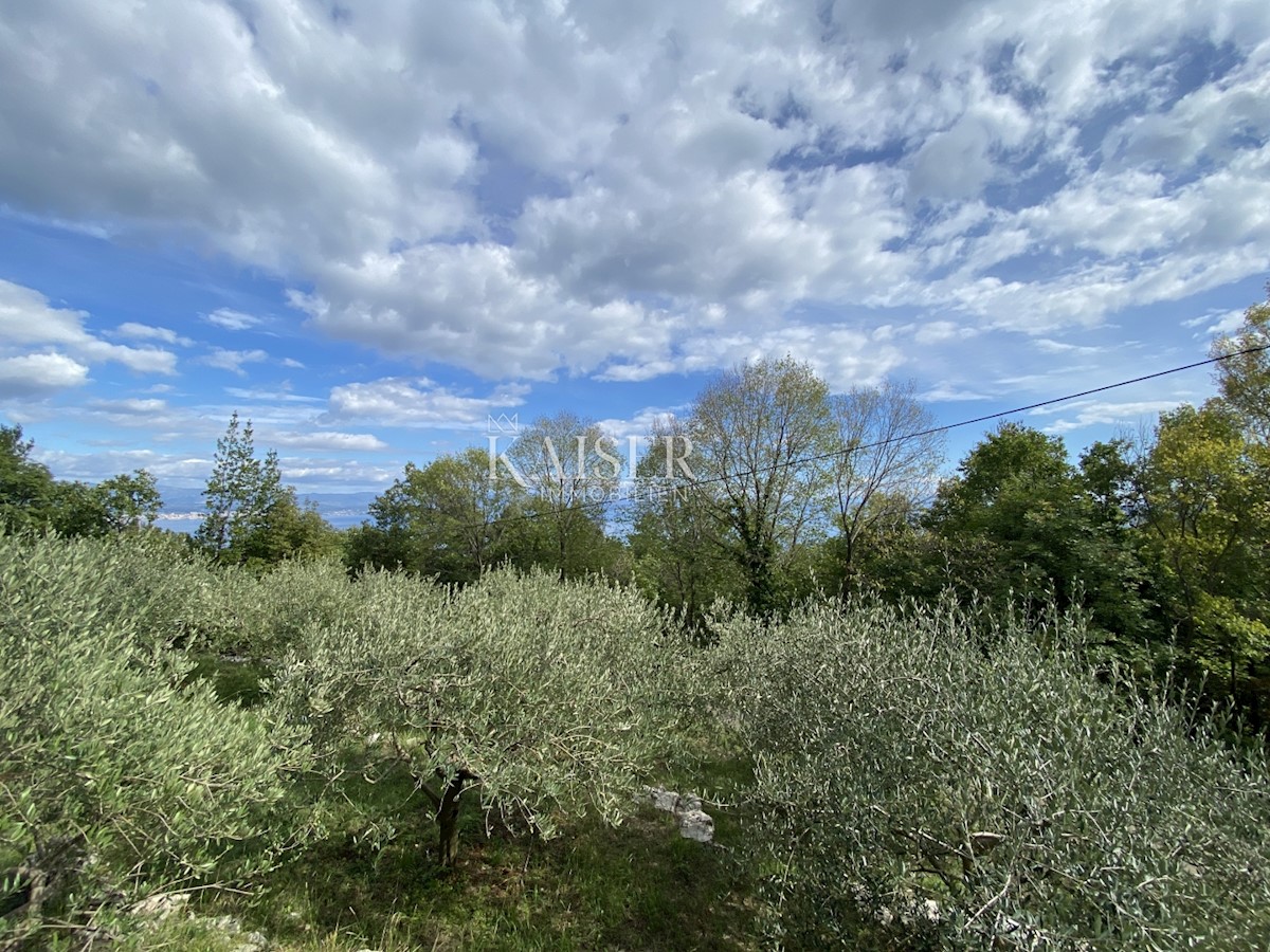 Mošćenička Draga, Obrš - terreno con rovine