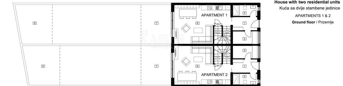 Istria, Parenzo, casa a schiera - 2 km dal mare