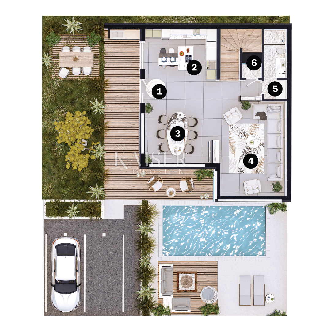 Istria, dintorni di Umago, villa di lusso a 100 metri dal mare