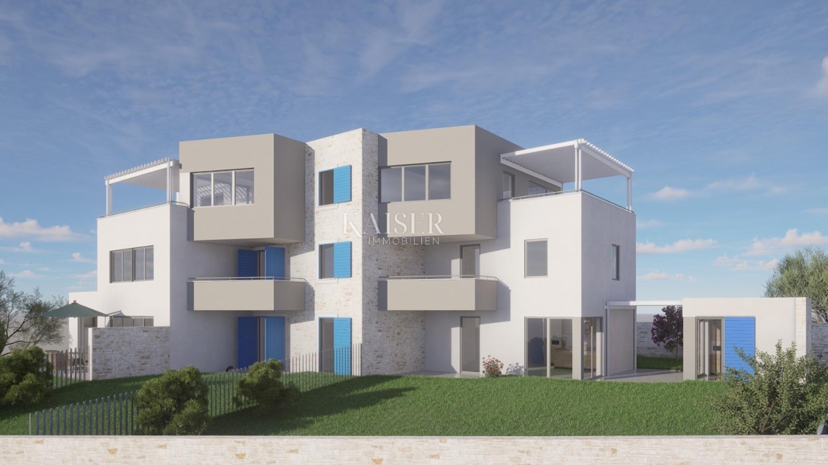 Novi Vinodolski - Appartamento su due piani in una nuova costruzione a 250 m dalla spiaggia (S2)