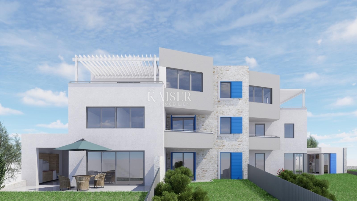 Novi Vinodolski - Appartamento su due piani in una nuova costruzione a 250 m dalla spiaggia (S2)