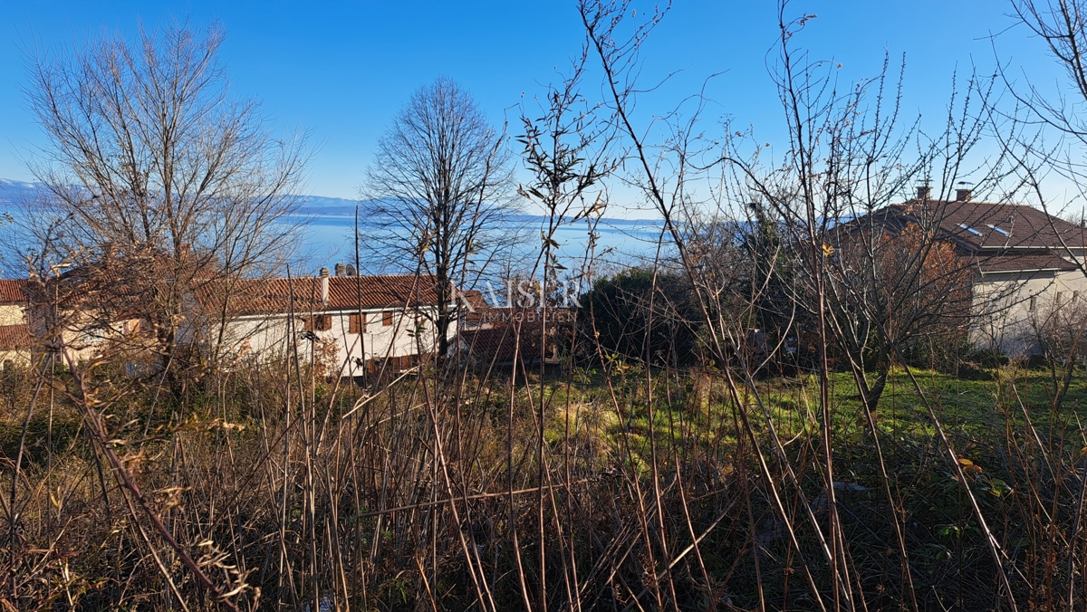 Abbazia, Poljane - terreno con vista sul mare