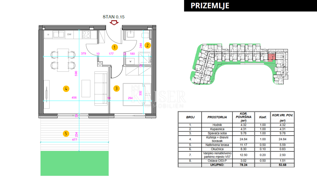 Istria, Umago - appartamento con una camera da letto in una nuova costruzione, 46m2, posizione attraente