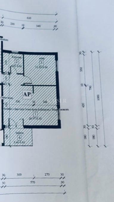 Abbazia, Ičići – Appartamento 48 m2, 300 m dal mare, balcone, vista mare, parcheggio